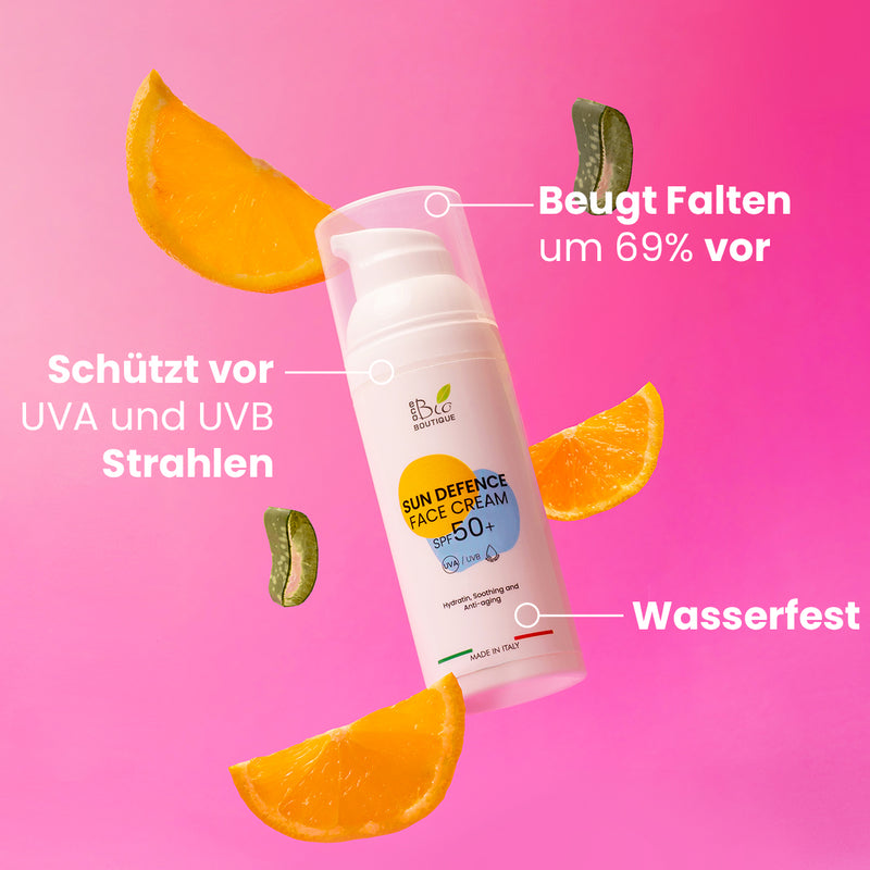 Sun Defence Gesichtscreme SPF 50+ - Hydrierende und lindernde Anti-Agi…