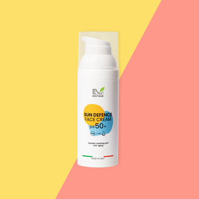 Sun Defence Gesichtscreme SPF 50+ - Hydrierende und lindernde Anti-Agi…